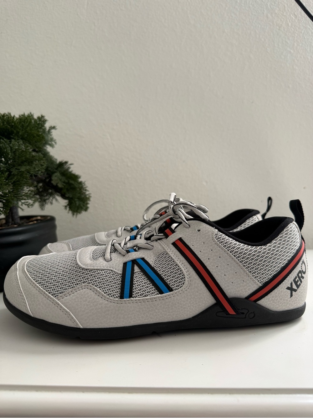 Xero shoes pro men size 10.5  Athletic in Light Gray with Blue - Picture 5 of 9
